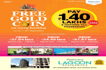 Avail 5:90:5 payment scheme at Pashmina Lagoon Residences in Bangalore